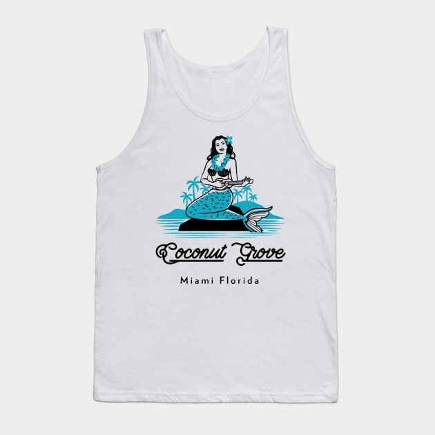 Coconut Grove Miami Florida Tank Top by Be Yourself Tees